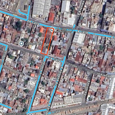 Se vende propiedad de 1,110 varas2 ubicada en el área de la Parroquia, zona 6